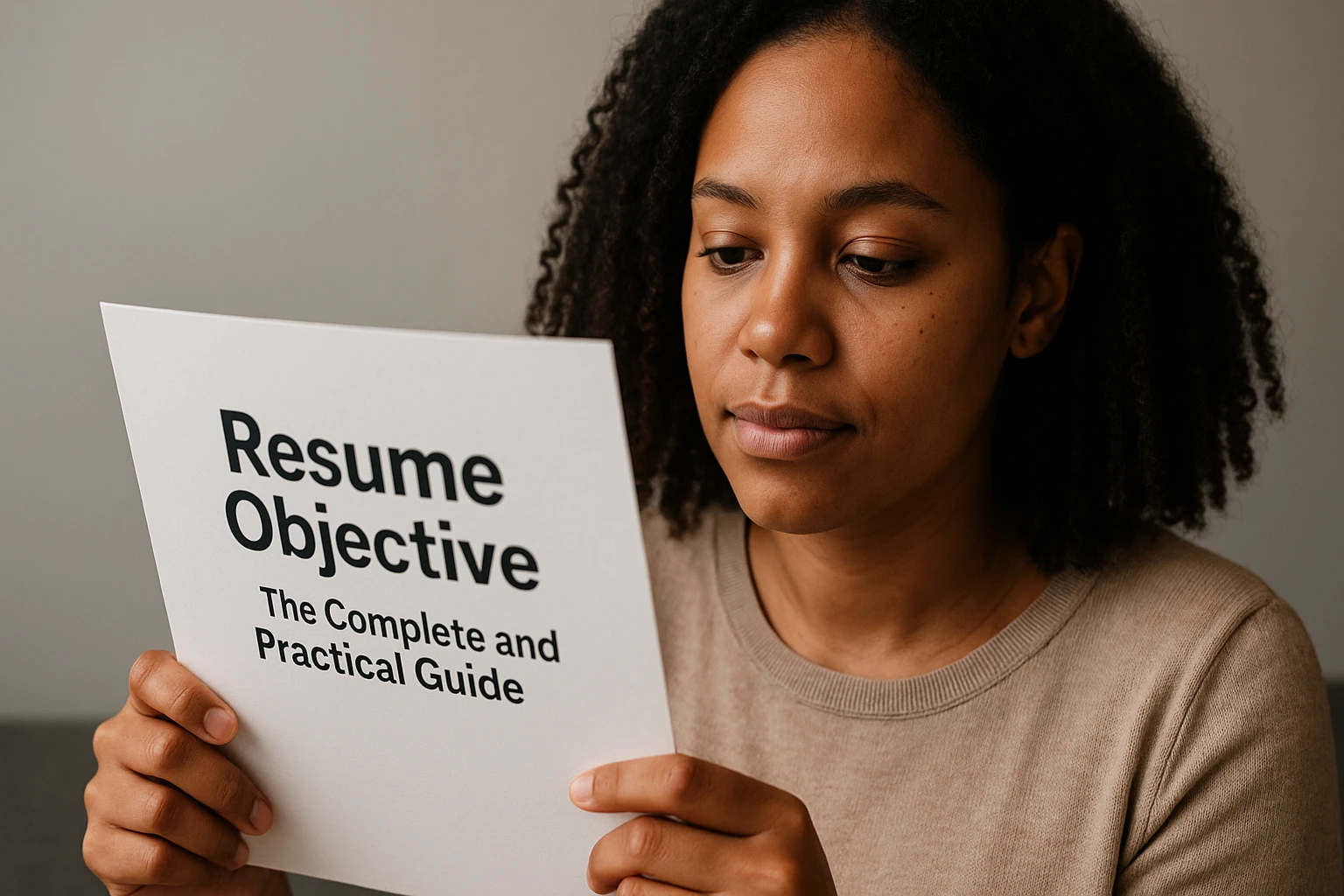 resume objective